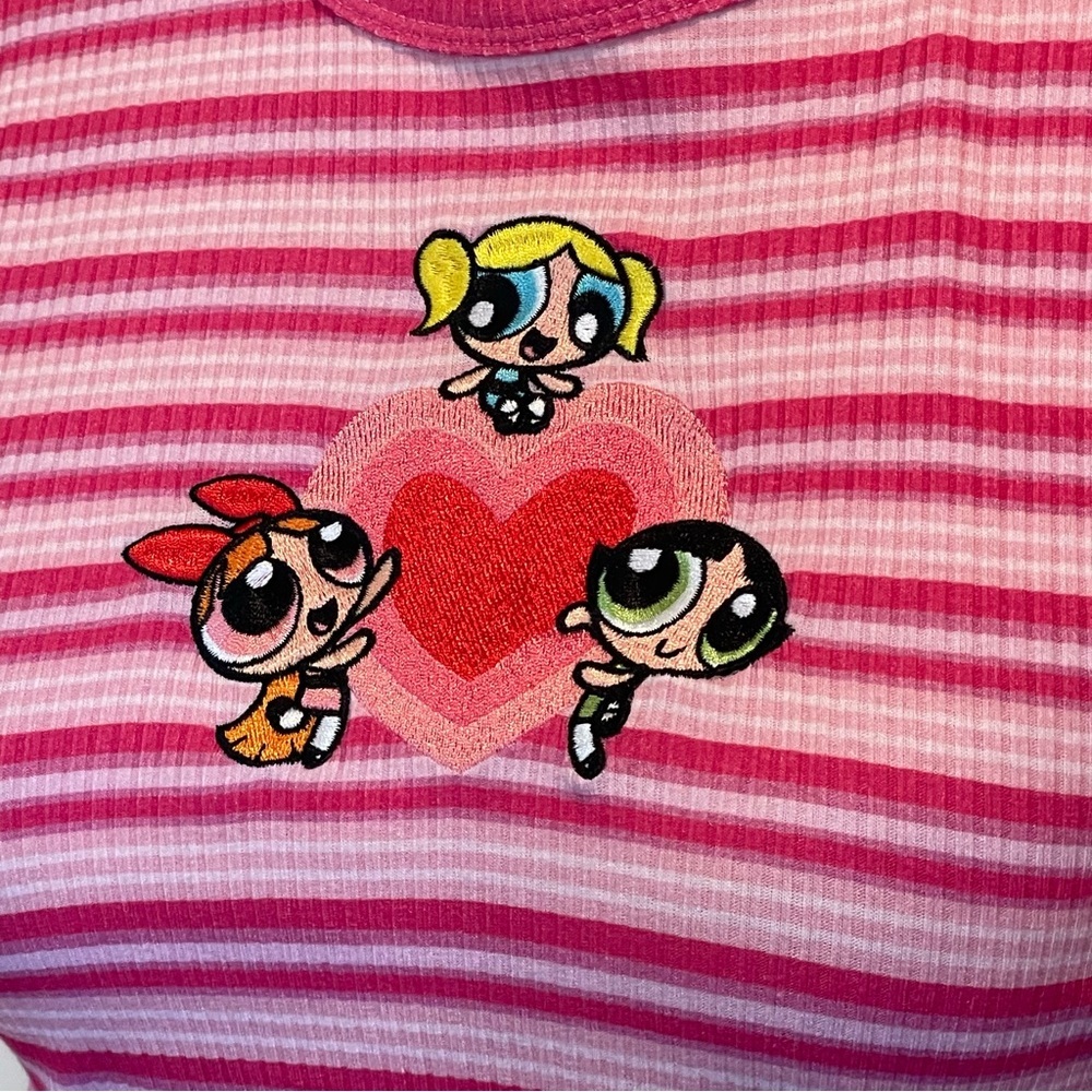 DOLLS KILL X THE POWERPUFF GIRLS Women's LONG SLEEVE CROPPED TEE Sz M NWT - Picture 4 of 9